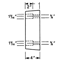 Butoirs de quai en caoutchouc moul&eacute;s, Caoutchouc, 13" la x 4" p x 12" h Superchem Industries
