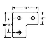Butoirs de quai en caoutchouc moul&eacute;s, Caoutchouc, 18" la x 4" p x 18" h Superchem Industries