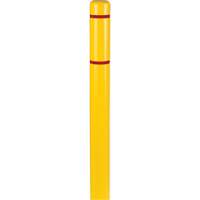 Polyethylene Bollard Covers, 4-1/2" Dia. x 52" L, Yellow Superchem Industries