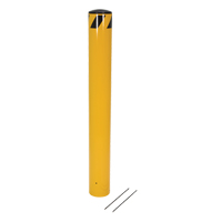 Pour-In-Place Bollards, Steel, 36-1/2" H x 5-9/16" W, Yellow Superchem Industries