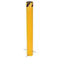 Pour-In-Place Bollards, Steel, 36-1/2" H x 5-9/16" W, Yellow Superchem Industries