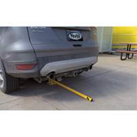 Fold-Down Bollards, Steel, 42" H x 1-3/4" W, Yellow Superchem Industries