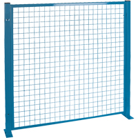 Perimeter Guards - Mesh Style, 4' H x 4' W, Blue Superchem Industries