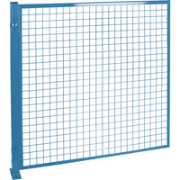 Perimeter Guards - Mesh Style, 4' H x 4' W, Blue Superchem Industries