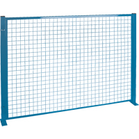 Perimeter Guards - Mesh Style, 4' H x 8' W, Blue Superchem Industries