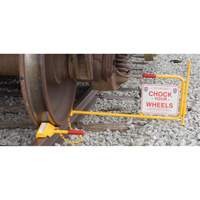Single Rail Chock With Flag Rail Combo Superchem Industries