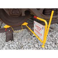 Single Rail Chock With Flag Rail Combo Superchem Industries