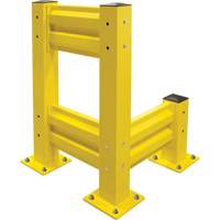 Industrial Safety Guard Rail, Steel, 19" L x 12" H, Safety Yellow Superchem Industries
