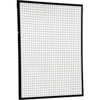 Adjustable Perimeter Guard Panel, 6' H x 5' W, Black Superchem Industries