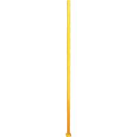Adjustable Perimeter Guard In-Line Post, 4" W x 96" H, Yellow Superchem Industries
