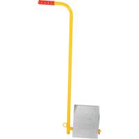 Aluminum Wheel Chock With Handle, 7" W x 11-7/8" D x 7-11/16" H Superchem Industries