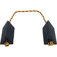 Cale de roue d'avion de transporteur a&eacute;rien, 5" x 10" x 4-1/2", Noir Superchem Industries