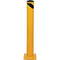 Bollard, Steel, 36" H x 4-1/2" W, Yellow Superchem Industries