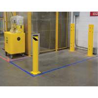 Safety Bollard, Steel, 36" H x 5-1/2" W, Yellow Superchem Industries