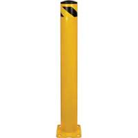 Safety Bollard, Steel, 42" H x 5-1/2" W, Yellow Superchem Industries