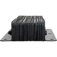 Butoirs de quai lamell&eacute;s, Vertical, Caoutchouc, 11" la x 4" p x 24" h Superchem Industries