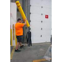 Polyethylene Bollard Cover, 6-5/8" Dia. x 52" L, Red/Yellow Superchem Industries