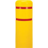 Polyethylene Bollard Cover, 6-5/8" Dia. x 52" L, Red/Yellow Superchem Industries