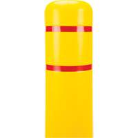 Polyethylene Bollard Cover, 6-5/8" Dia. x 60" L, Red/Yellow Superchem Industries