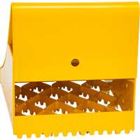 Ice Chocks, Steel, Yellow, 8-1/16" W x 10-5/8" D x 8-13/16" H Superchem Industries