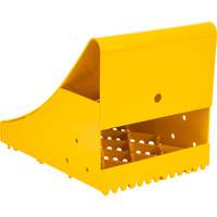 Ice Chocks, Steel, Yellow, 8-1/16" W x 10-5/8" D x 8-13/16" H Superchem Industries