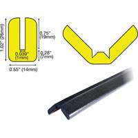 W Profile 1M Edge Protection Bumper Guard, 3.25' Long Superchem Industries