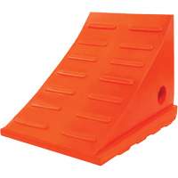35 Ton General Purpose Wheel Chock, Urethane, Orange Superchem Industries