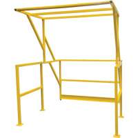 Mezzanine Safety Gate, 70" L x 77" H, 78" Raised, Yellow Superchem Industries