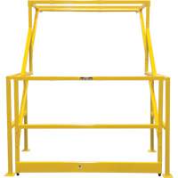 Mezzanine Safety Gate, 70" L x 77" H, 78" Raised, Yellow Superchem Industries