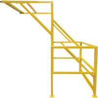 Mezzanine Safety Gate, 70" L x 77" H, 78" Raised, Yellow Superchem Industries