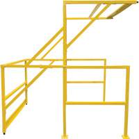 Mezzanine Safety Gate, 70" L x 77" H, 78" Raised, Yellow Superchem Industries