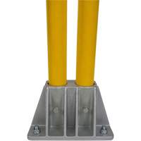 Garde-corps pour barri&egrave;re de s&eacute;curit&eacute;, Acier, 36" lo x 42" h, Jaune Superchem Industries