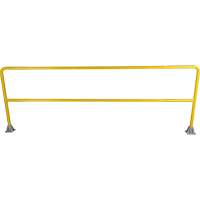 Garde-corps pour barri&egrave;re de s&eacute;curit&eacute;, Acier, 120" lo x 42" h, Jaune Superchem Industries