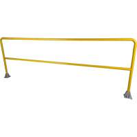 Garde-corps pour barri&egrave;re de s&eacute;curit&eacute;, Acier, 120" lo x 42" h, Jaune Superchem Industries