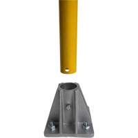 Garde-corps pour barri&egrave;re de s&eacute;curit&eacute;, Acier, 60" lo x 42" h, Jaune Superchem Industries