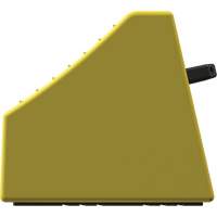 Cale de roue ultra-robuste pour l'exploitation mini&egrave;re Checkers Safety sans support, PEHD, Jaune, 14-1/2" la x 17-1/2" p x 16" h Superchem Industries