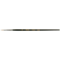 Artist Paint Brush, 1/16" Brush Width, Red Sable, Wood Handle Superchem Industries