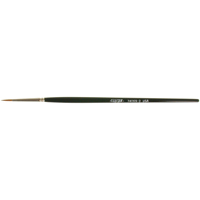 Artist Paint Brush, 3/32" Brush Width, Red Sable, Wood Handle Superchem Industries