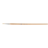 Pure White Bristle Round Marking Paint Brush, 9/64" Brush Width, White China, Wood Handle Superchem Industries