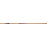 Pure White Bristle Round Marking Paint Brush, 1/4" Brush Width, White China, Wood Handle Superchem Industries