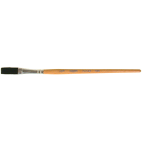 One Stroke Paint Brush, 3/8" Brush Width, Ox Hair, Wood Handle Superchem Industries