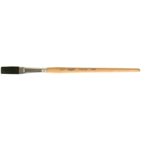 One Stroke Paint Brush, 1/2" Brush Width, Ox Hair, Wood Handle Superchem Industries