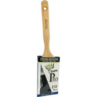 Crown Pro Straight Paint Brush, Bristle, Wood Handle, 2-1/2" Width Superchem Industries