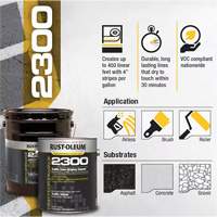 2300 System Traffic Zone Striping Paint, Yellow, 5 gal., Gallon Superchem Industries