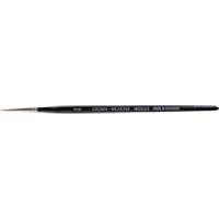 Round Artist Brush, #2/0 Brush Width, Synthetic, Wood Handle Superchem Industries