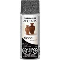 Peinture en a&eacute;rosol &agrave; effet de pierre Accents, Canette a&eacute;rosol, Pierre gris Superchem Industries
