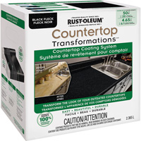 Syst&egrave;me de rev&ecirc;tement mouchet&eacute; pour comptoir Countertop Transformations, 2,37 L, Trousse, Tache noire Superchem Industries