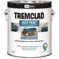 Peinture antirouille &agrave; base d'eau Tremclad, 3,78 L, Gallon, Noir Superchem Industries