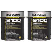 Ensemble de base et d'activateur pour mastic &eacute;poxy DTM du syst&egrave;me 9100, Aluminium, Gallon Superchem Industries