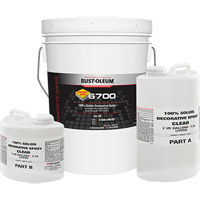 &eacute;poxy d&eacute;coratif 100 % de solides 6700, 3 gal., &eacute;poxy, Tr&egrave;s brillant, Transparent Superchem Industries
